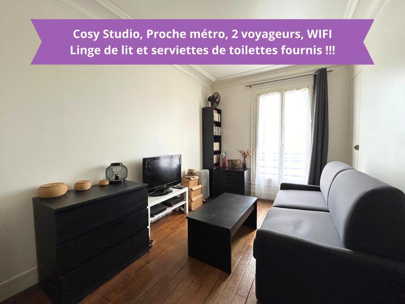 Cosy Studio - Proche Metro - 2 Voyageurs Apartment Levallois-Perret Ngoại thất bức ảnh